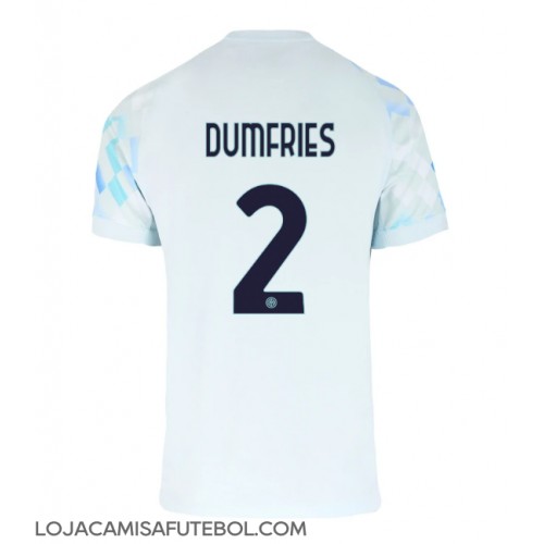 Camisa de Futebol Inter Milan Denzel Dumfries #2 Equipamento Secundário 2025-26 Manga Curta Camisa de Futebol Inter Milan Denzel Dumfries #2 Equipamento Secundário 2025-26 Manga Curta